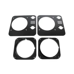 HEADLAMP BEZELS SLOTTED PAIR