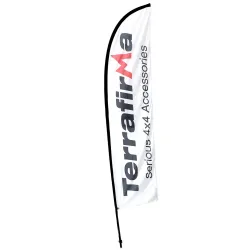 TERRAFIRMA FEATHER FLAG