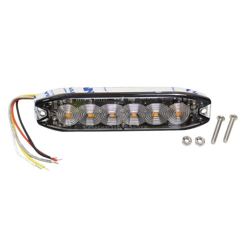 HAZARD 6 AMBER WARNING LIGHT