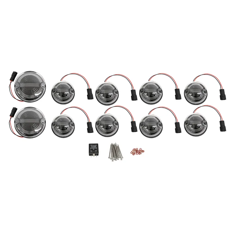73MM CLEAR HALO & BAR LED LIGHT KIT