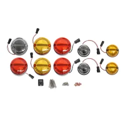 95MM COLOURED HALO & BAR LED LIGHT KIT