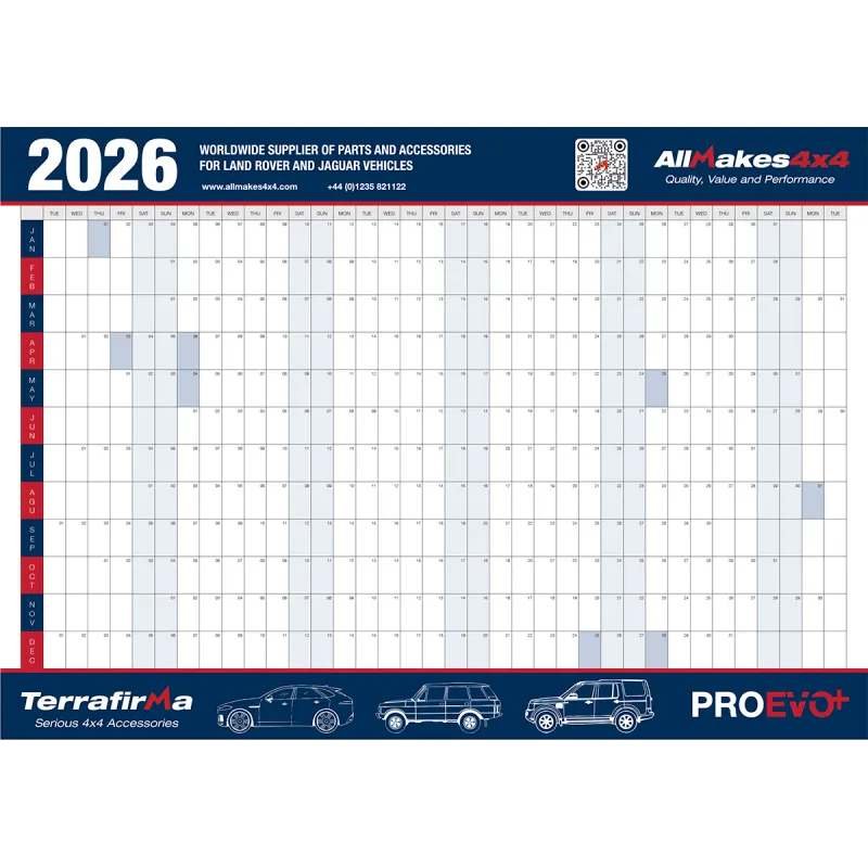 2026 WALL PLANNER A1 (841 x 594 mm)