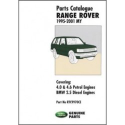 Parts catalogue Range Rover 1995-2001 MY
