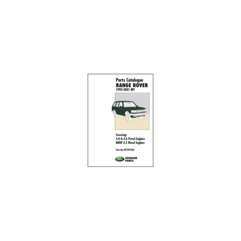 Parts catalogue Range Rover 1995-2001 MY