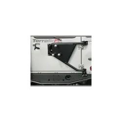Swing away spare wheel carrier