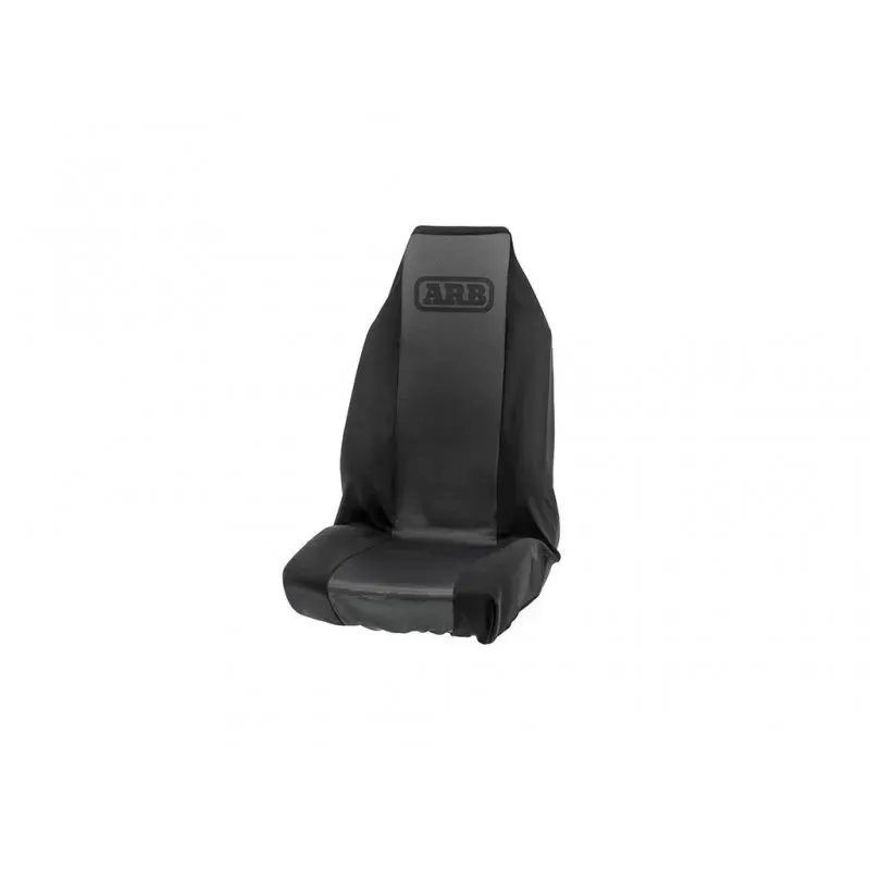 SEAT COVER SLIP ON BLK GRY