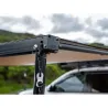2M BLACK ALUMINUM AWNING W/LIGHT 2000MM