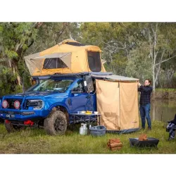 ENSUITE ROOM W/FLOOR INSTANT SHOWER TENT