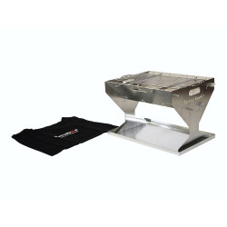 Camping Grill i rustfritt stål