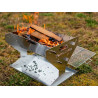 Camping Grill i rustfritt stål