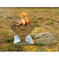 Camping Grill i rustfritt stål
