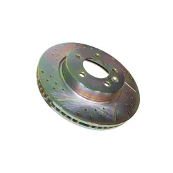 BRAKE DISC FRONT DRILLED AND GROOVED