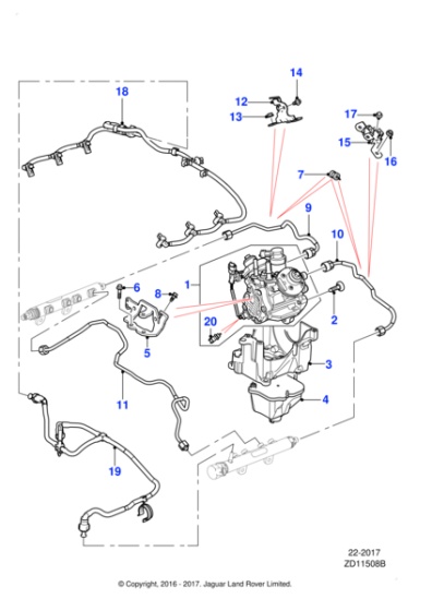 Katalogillustrasjon for Jaguar JDE38562E