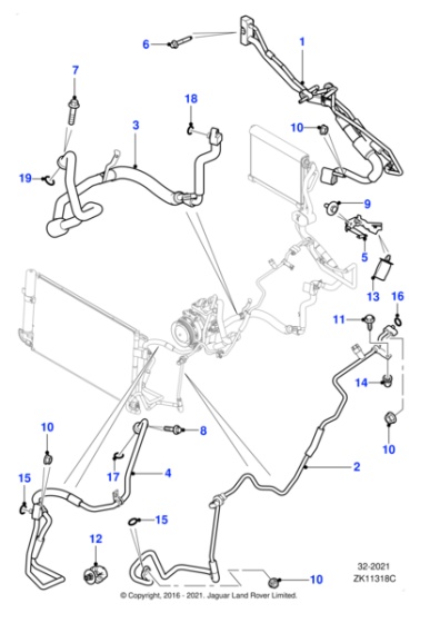 Katalogillustrasjon for Jaguar XR849668