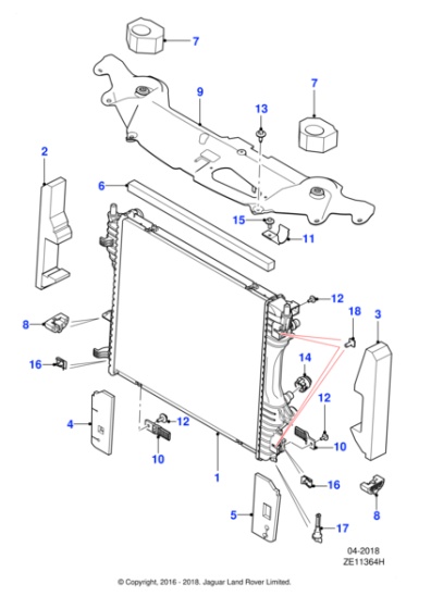 Katalogillustrasjon for Jaguar XR858580